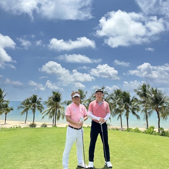 Golfer at Eschuri Vung Bau